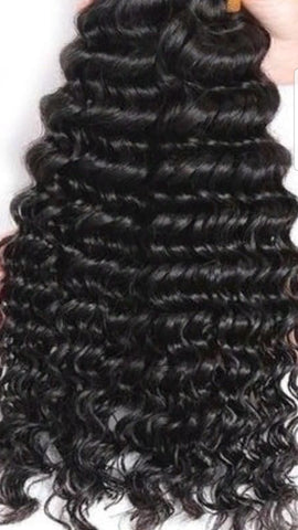 Brazilian Human Remy Hair  Deep Wave Bundle